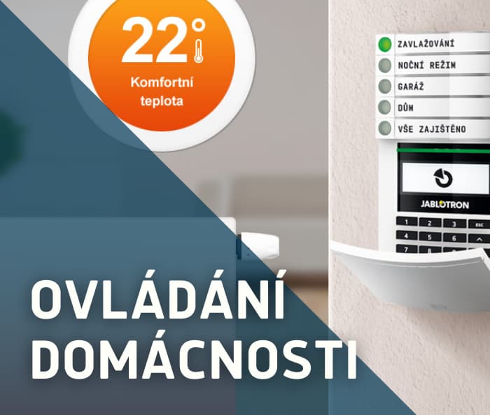Domácí alarm Jablotron dokáže ovládat celou domácnost - zont.cz